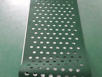 傳送帶用什么打孔？