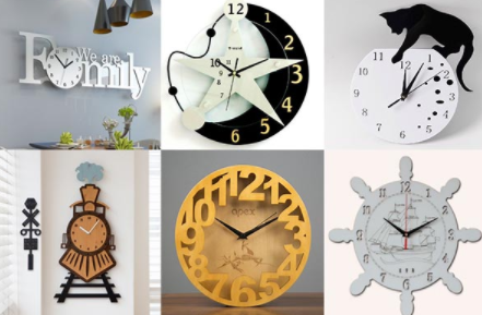 激光雕刻掛鐘，一寸光陰一寸金