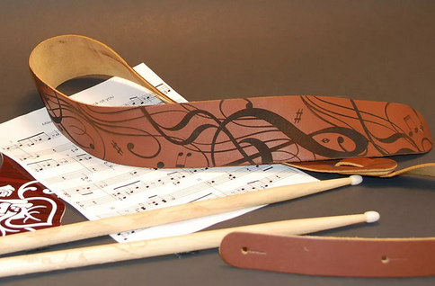 激光打標吉他背帶，助力音樂夢想之旅