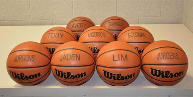 籃球激光打標(biāo)機(jī)，玩轉(zhuǎn)熱血球場